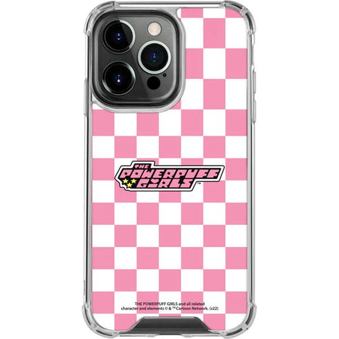 Cartoon Network Powerpuff Girls Checkered iPhone 16 Pro Clear Case
